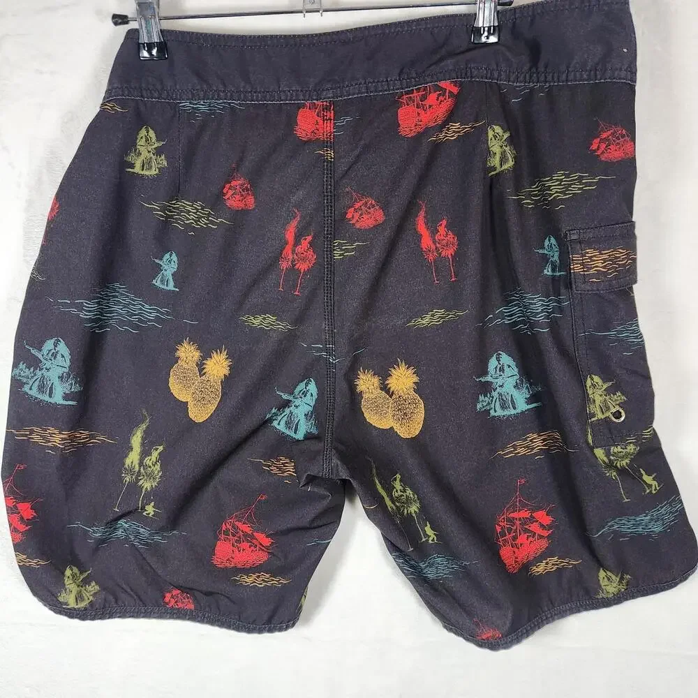 RVCA Board Shorts‎ Performance Stretch Multicolor Mens Size 38